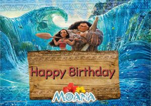 Disney Moana Birthday Card Free Moana Birthday Greeting Cards
