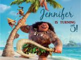 Disney Moana Birthday Card Moana Birthday Party Invitation Disney Movie Party Invite