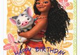 Disney Moana Birthday Card Moana Happy Birthday Cards