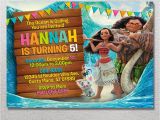 Disney Moana Birthday Card Moana Invitation Moana Birthday Disney Moana Party Invite