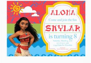 Disney Moana Birthday Card Moana Invitation Moana Party Invitation Moana Birthday