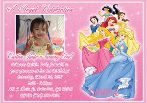 Disney Princess 1st Birthday Invitations Disney Birthday Invitations Ideas Bagvania Free