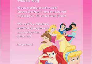 Disney Princess Birthday Party Invitations Free Printables Disney Princess Birthday Invitation 2 Wedding Invitation