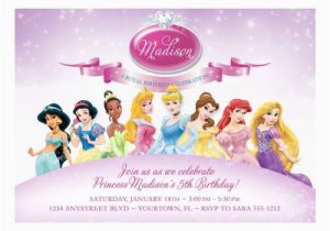 Disney Princess Birthday Party Invitations Free Printables Disney Princess Birthday Invitation Samples Templates