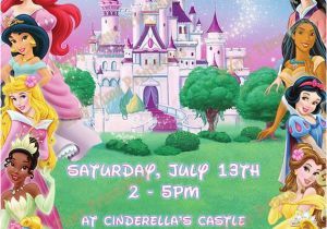 Disney Princess Birthday Party Invitations Free Printables Items Similar to Disney Princess Invitation Printable