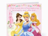 Disney Princess Happy Birthday Card Disney Princess Birthday Quotes Quotesgram