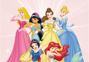 Disney Princess Happy Birthday Card Personalised Disney Princess Birthday Card Design 1