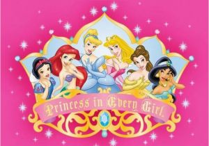 Disney Princess Happy Birthday Card Personalised Disney Princess Birthday Card Design 2