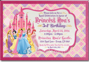 Disney Princesses Birthday Invitations Disney Princess Birthday Invitations Disney Princess