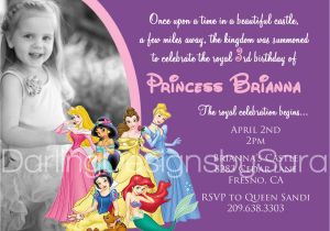 Disney Princesses Birthday Invitations Disney Princesses Birthday Invitations Disney Princess