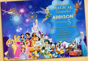 Disney themed Birthday Cards Birthday Invitation Templates Disney Birthday Invitations