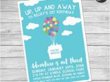 Disney Up Birthday Invitations Disney Up Birthday Invite Up Birthday One Sided Disney