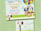 Disney Up Birthday Invitations Up Wedding Invitation Set Featuring Carl and Ellie their