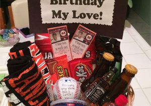 Diy 21st Birthday Gift Ideas for Boyfriend Sf Giants Baseball Gift Basket for My Boyfriend 39 S Birthday