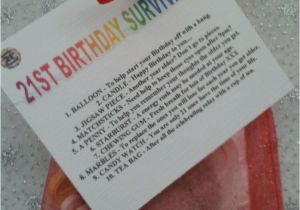 Diy 21st Birthday Gift Ideas for Him 21st Birthday Survival Kit Fun Unusual Novelty Present