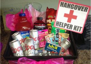 Diy 21st Birthday Gifts for Him 21st Birthday Hangover Recovery Kit Diy Crafts