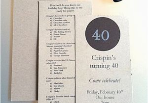 Diy 40th Birthday Invitations Birthday Ideas