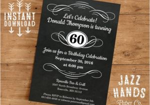 Diy 40th Birthday Invitations Vintage Adult Birthday Invitation Template Diy Printable