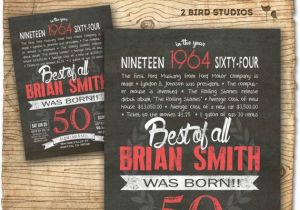 Diy 50th Birthday Invitations 50th Birthday Invitation Surprise 50th Birthday Invite