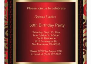 Diy 50th Birthday Invitations 50th Birthday Party Diy Text Invitation Zazzle