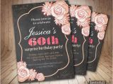 Diy 50th Birthday Invitations Chalkboard 60th 50th 40th Birthday Invitation for Women Adult