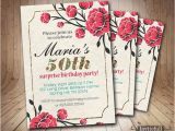 Diy 50th Birthday Invitations Items Similar to 50th Birthday Invitation Adult Birthday