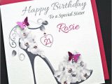 Diy Birthday Cards for Sister Personalised Handmade Birthday Card 18th 21st 30 40