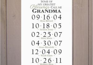 Diy Birthday Gifts for Great Grandma Items Similar to Grandma Blessings Grandchildren Birthday