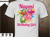 Diy Birthday Girl Shirt Shopkins Shirt Transfer Iron On Image Naomi Birthday Girl