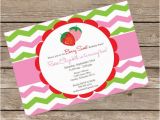 Diy Birthday Invitation Kits Diy Strawberry Invitation Kit Invite and Thank You Card