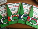 Diy Ninja Turtle Birthday Invitations Teenage Mutant Ninja Turtles Inspired Birthday Invitations