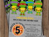 Diy Ninja Turtle Birthday Invitations Teenage Mutant Ninja Turtles Invitation Tmnt by 2sweetteas