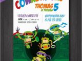 Diy Ninja Turtle Birthday Invitations Tmnt Birthday Invitation Teenage Mutant Ninja Turtles Diy