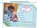 Doc Mcstuffin Birthday Invitations Amazing Doc Mcstuffins Birthday by Holidaypartystar On Zibbet