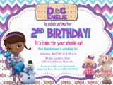 Doc Mcstuffin Birthday Invitations Doc Mcstuffins Birthday Party Invitation by Prettypaperpixels