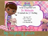 Doc Mcstuffin Birthday Invitations Doc Mcstuffins Party Invitations Doc Mcstuffins Party