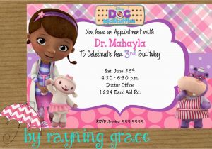 Doc Mcstuffin Birthday Invitations Doc Mcstuffins Party Invitations Doc Mcstuffins Party