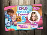 Doc Mcstuffins Birthday Card Doc Mcstuffins Disney Birthday Party Invitation Card