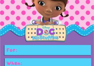 Doc Mcstuffins Birthday Card Doc Mcstuffins Invitation Template