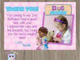 Doc Mcstuffins Birthday Card Doc Mcstuffins Thank You Card Doc Mcstuffins Birthday Doc