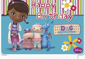 Doc Mcstuffins Birthday Card Happy Birthday Disney Doc Mcstuffins Candle Party Giant
