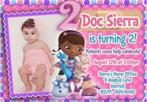 Doc Mcstuffins Birthday Invitations Online Custom Photo Invitations Doc Mcstuffins Birthday Invitation