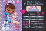 Doc Mcstuffins Birthday Invitations Online Doc Mcstuffin Invitation Doc Mcstuffins Birthday Invitation