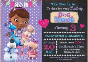 Doc Mcstuffins Birthday Invitations Online Doc Mcstuffin Invitation Doc Mcstuffins Birthday Invitation