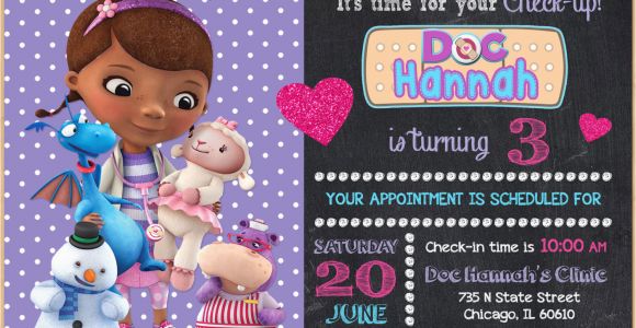 Doc Mcstuffins Birthday Invitations Online Doc Mcstuffin Invitation Doc Mcstuffins Birthday Invitation