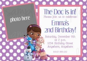 Doc Mcstuffins Birthday Invitations Online Doc Mcstuffins Birthday Invitation