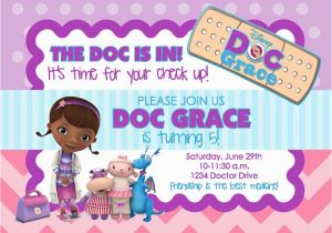 Doc Mcstuffins Birthday Invitations Online Doc Mcstuffins Birthday Party Invitation