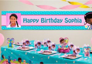 Doc Mcstuffins Happy Birthday Banner Custom Doc Mcstuffins Birthday Banners Party City