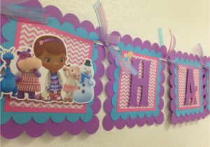 Doc Mcstuffins Happy Birthday Banner Doc Mcstuffins Banner Doc Mcstuffins Birthday Banner Doc