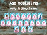 Doc Mcstuffins Happy Birthday Banner Doc Mcstuffins Banner Doc Mcstuffins Happy by